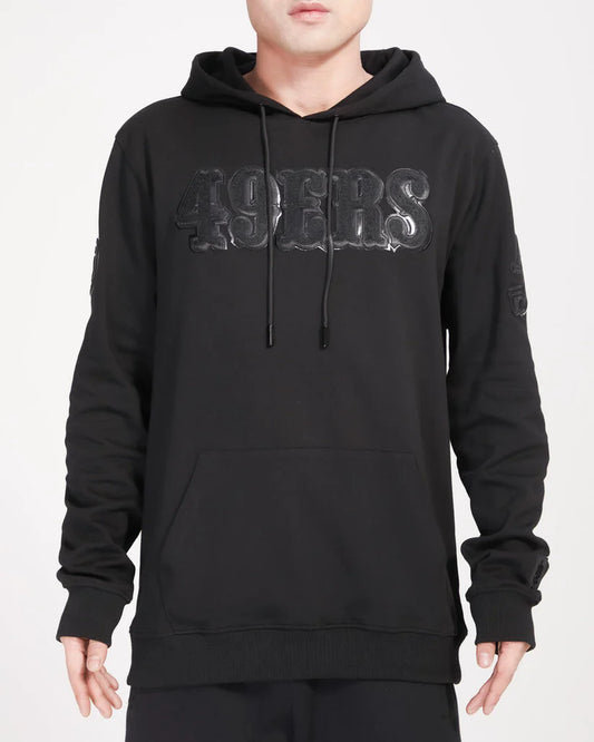 SAN FRANCISCO 49ERS TRIPLE BLACK DK PO HOODIE