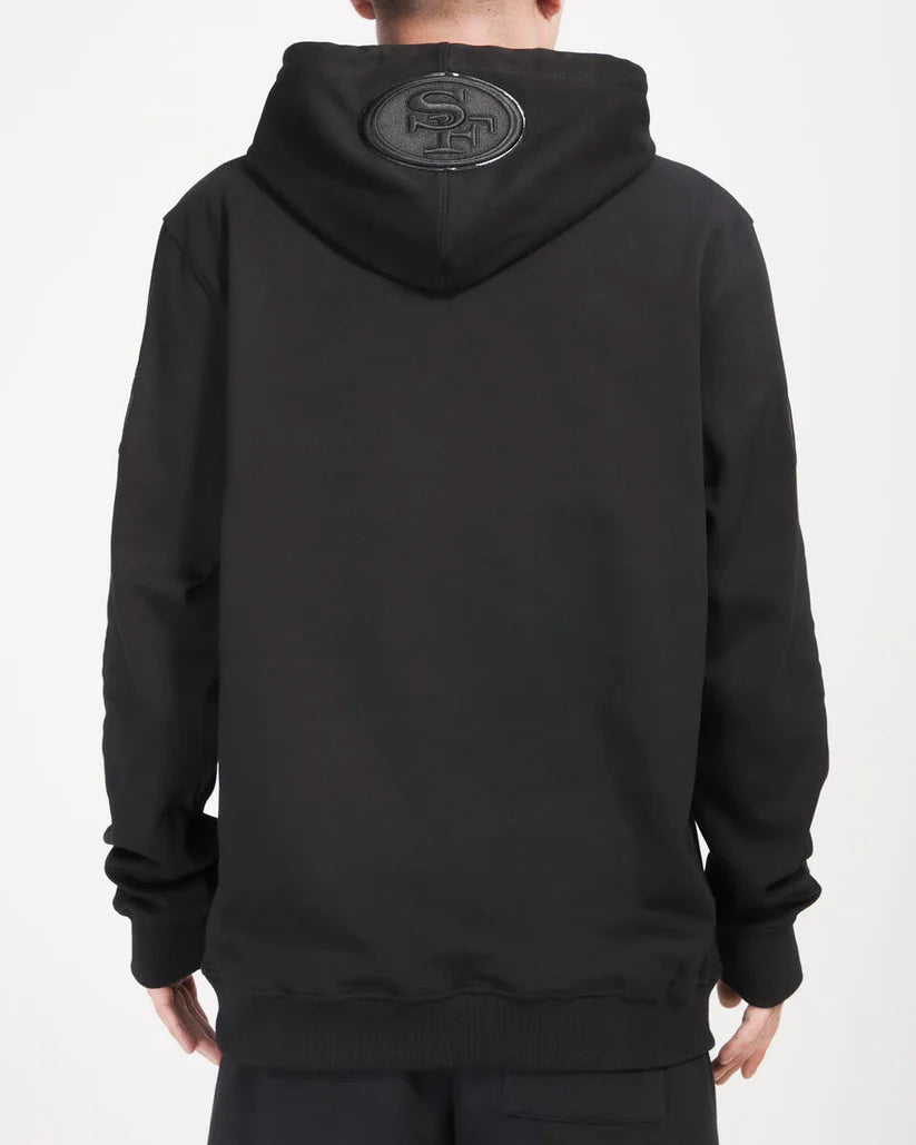 SAN FRANCISCO 49ERS TRIPLE BLACK DK PO HOODIE