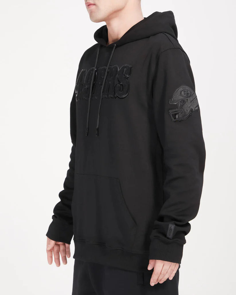 SAN FRANCISCO 49ERS TRIPLE BLACK DK PO HOODIE