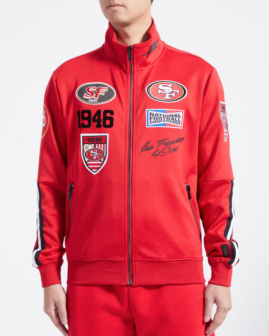 SAN FRANCISCO 49ERS FAST LANE DK TRACK JACKET