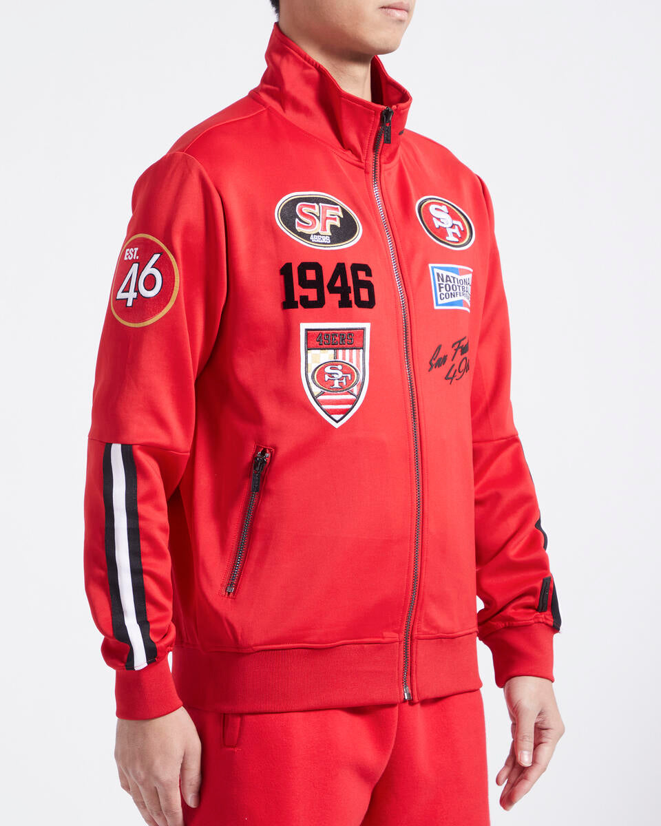 SAN FRANCISCO 49ERS FAST LANE DK TRACK JACKET