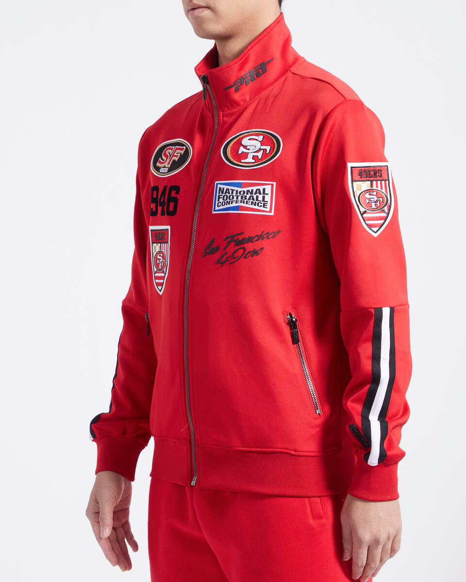 SAN FRANCISCO 49ERS FAST LANE DK TRACK JACKET