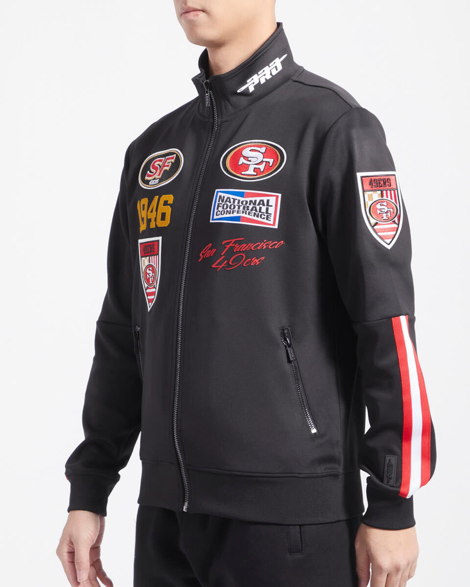 SAN FRANCISCO 49ERS FAST LANE DK TRACK JACKET