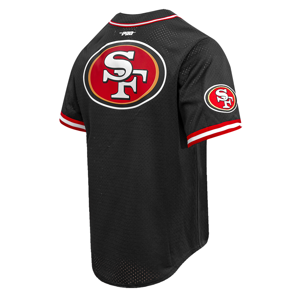 SAN FRANCISCO 49ERS CLASSIC MESH BUTTON DOWN SHIRT