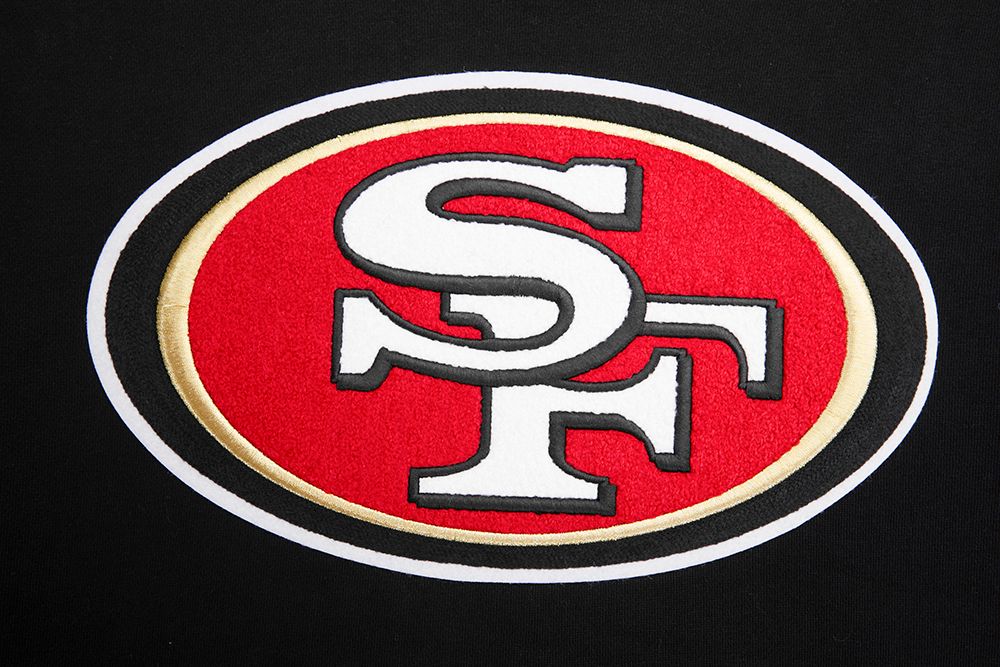 SAN FRANCISCO 49ERS MASH UP RIB FLC PO HOODIE 100% COTTON