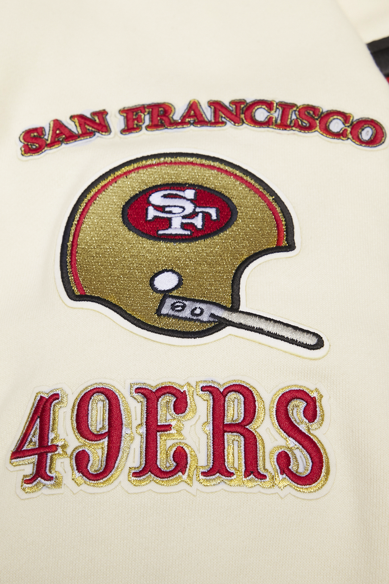 SAN FRANCISCO 49ERS RETRO CLASSIC FLC PO HOODIE 100% COTTON