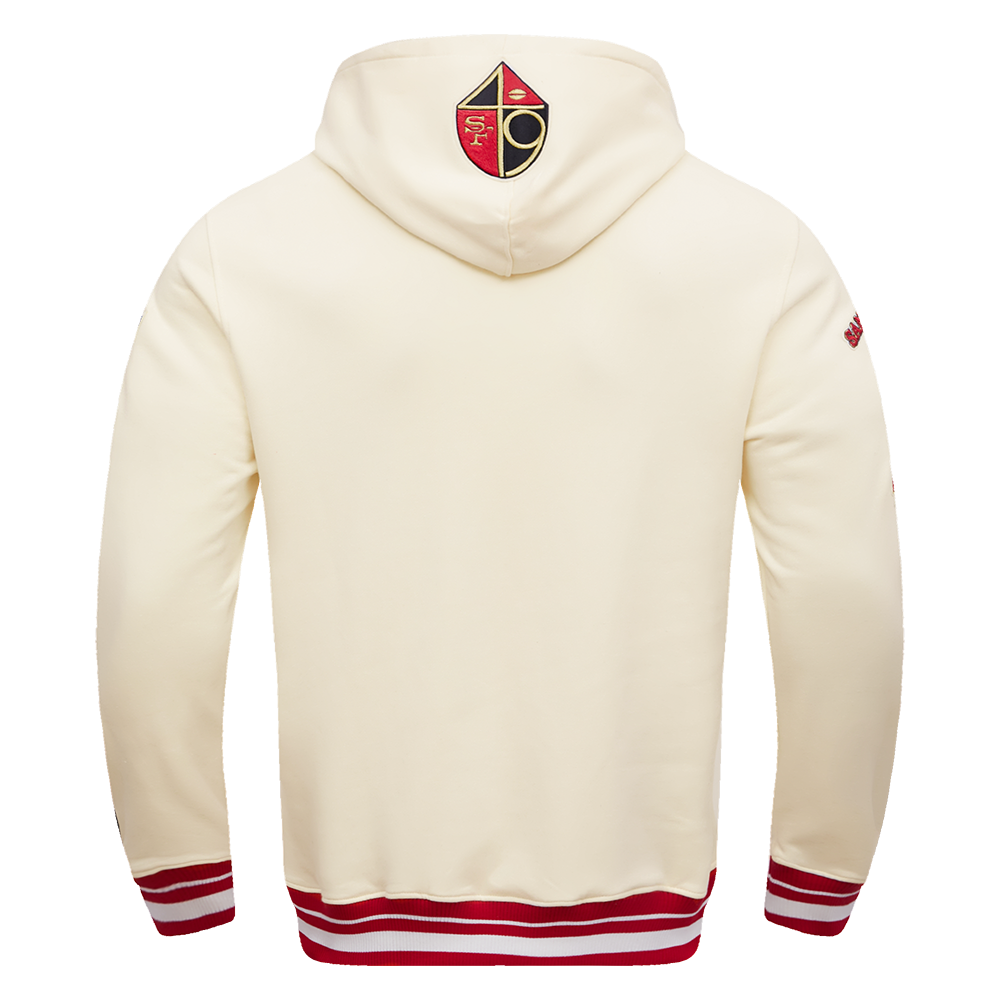 SAN FRANCISCO 49ERS RETRO CLASSIC FLC PO HOODIE 100% COTTON