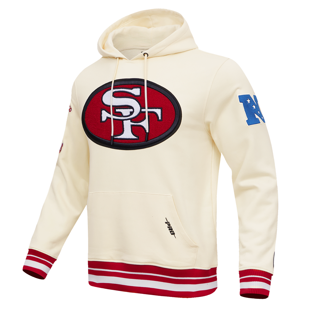 SAN FRANCISCO 49ERS RETRO CLASSIC FLC PO HOODIE 100% COTTON