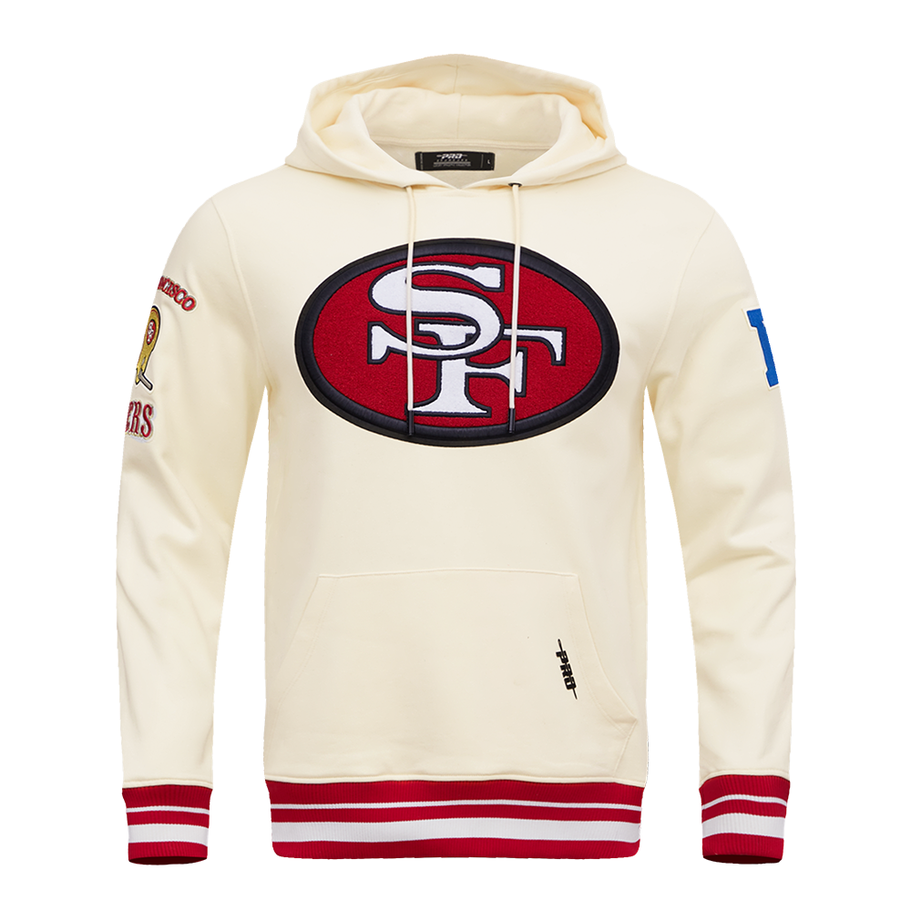 SAN FRANCISCO 49ERS RETRO CLASSIC FLC PO HOODIE 100% COTTON