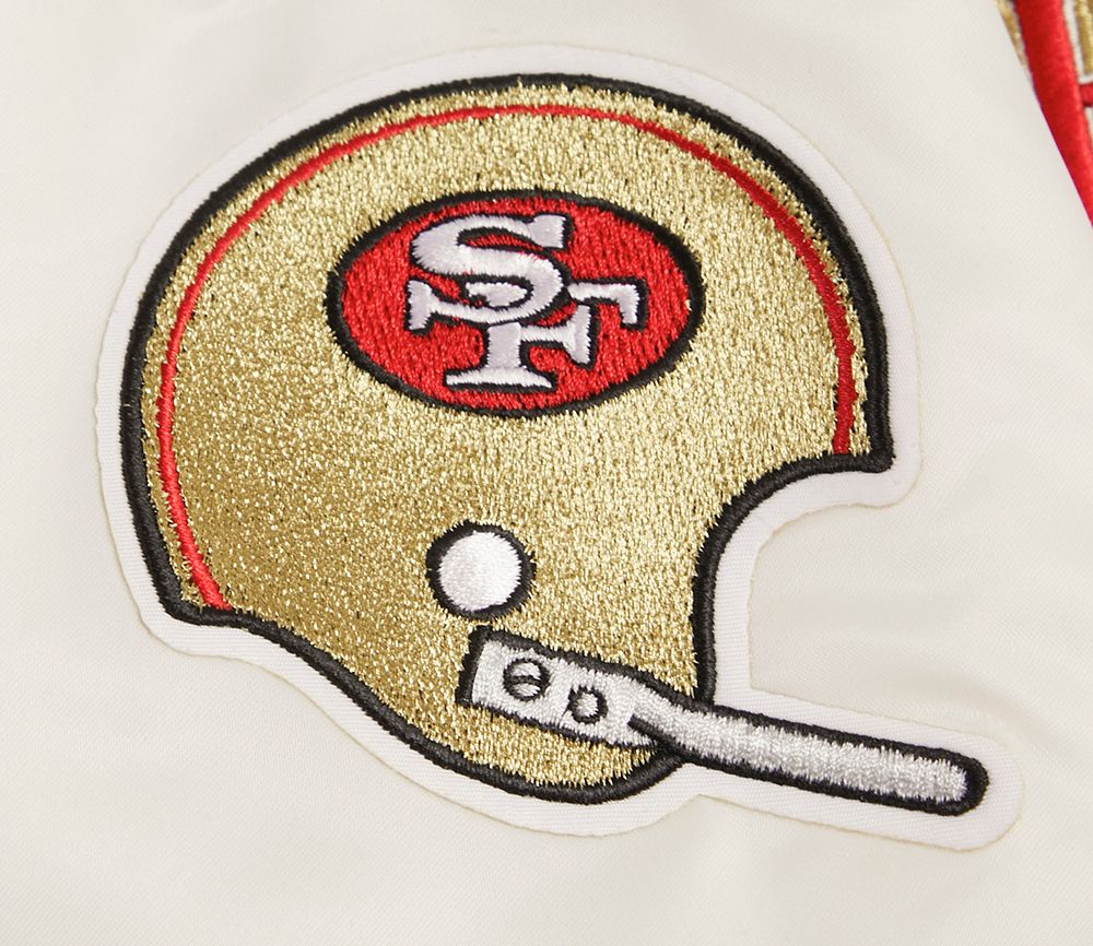 SAN FRANCISCO 49ERS RETRO CLASSIC RIB SATIN JACKET