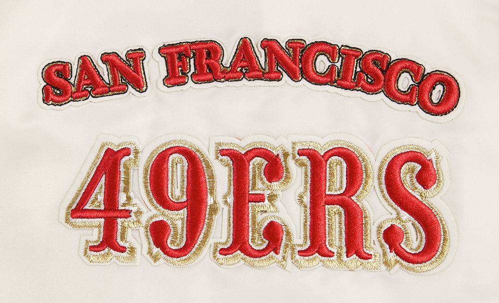 SAN FRANCISCO 49ERS RETRO CLASSIC RIB SATIN JACKET