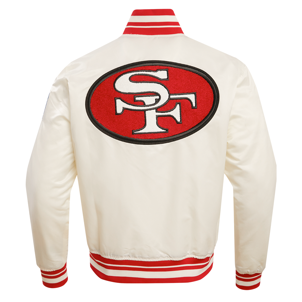 SAN FRANCISCO 49ERS RETRO CLASSIC RIB SATIN JACKET