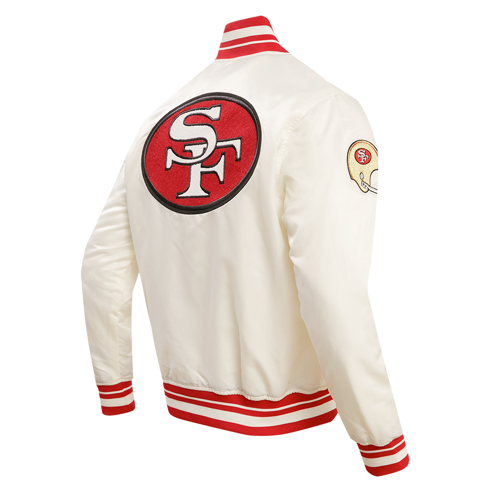 SAN FRANCISCO 49ERS RETRO CLASSIC RIB SATIN JACKET