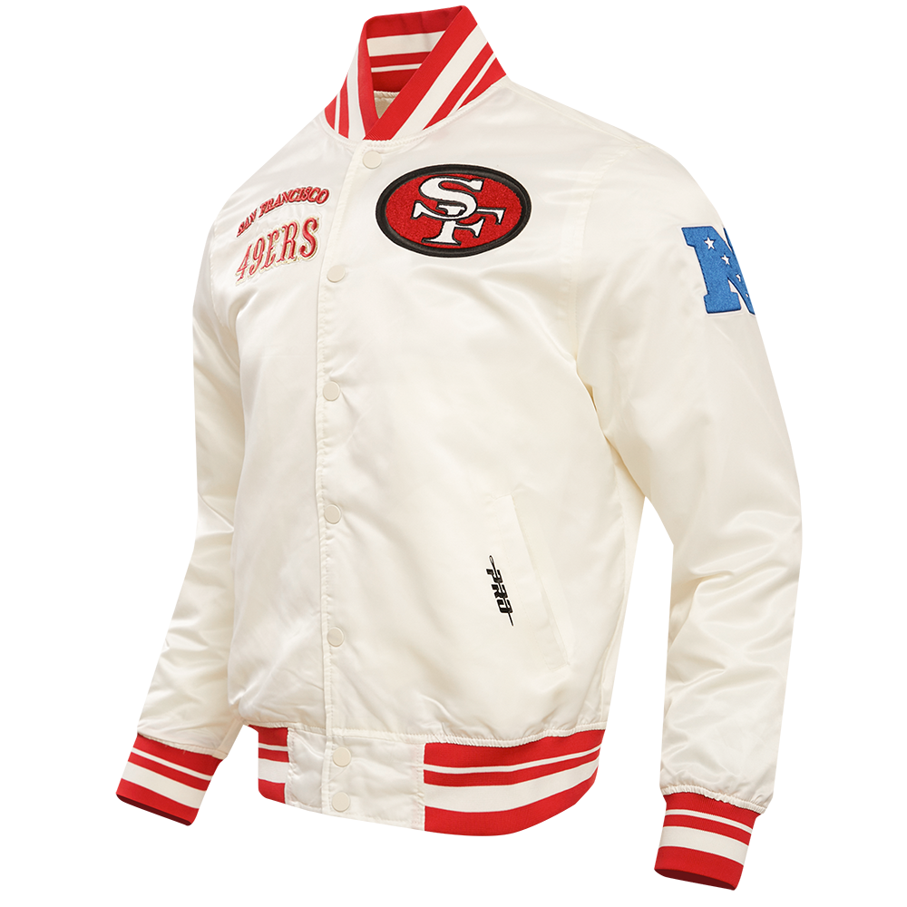 SAN FRANCISCO 49ERS RETRO CLASSIC RIB SATIN JACKET