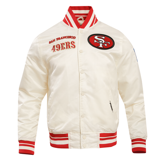 SAN FRANCISCO 49ERS RETRO CLASSIC RIB SATIN JACKET